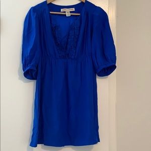 Royal Blue Silk Dress